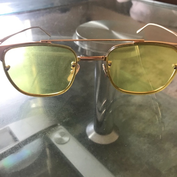 SHEVOKE YELLOW LENS SUNGLASSES - Picture 2 of 5